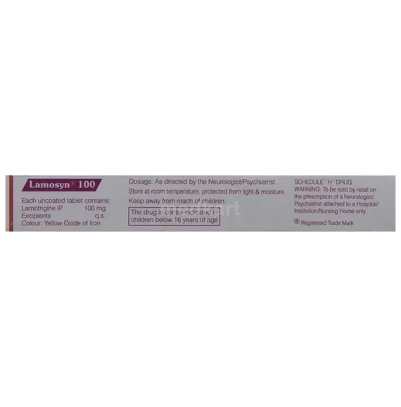 lamosyn 100mg tablet 10's